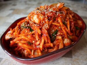 kimchi en plato