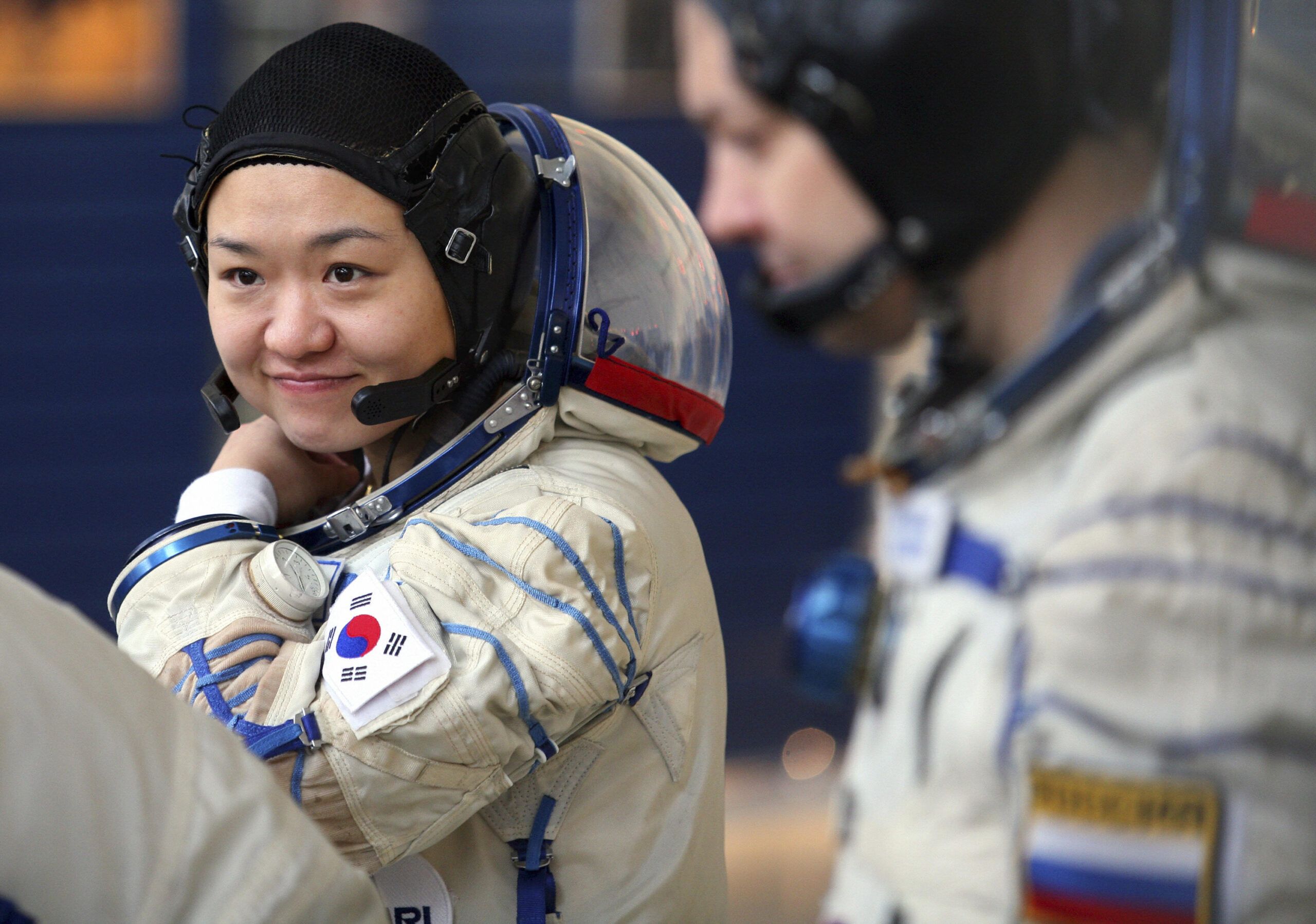 Astronaut So-Yeon Yi of South Korea atte