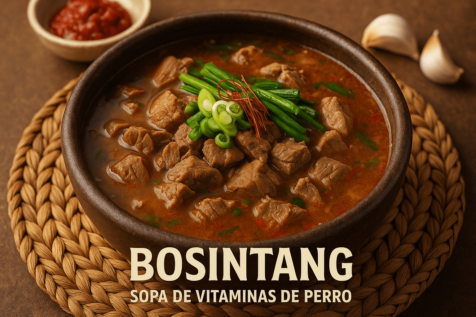 El plato de perro de Corea