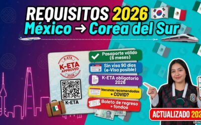 Requisitos para viajar a Corea del Sur desde México en 2026